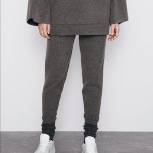 Zara Wool Blend Knit Joggers